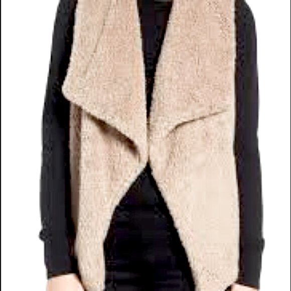 Steve Madden BB Dakota Ivory Albion Wubby Fleece Sweater Vest Size Medium - Picture 2 of 10